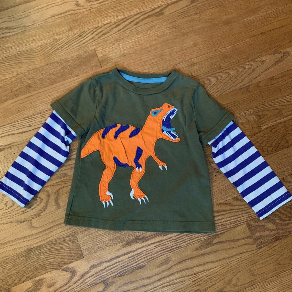 Mini Boden Dinosaur Long Sleeve T-shirt